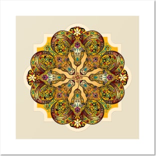 Mandala Sacred Rams V1 Posters and Art